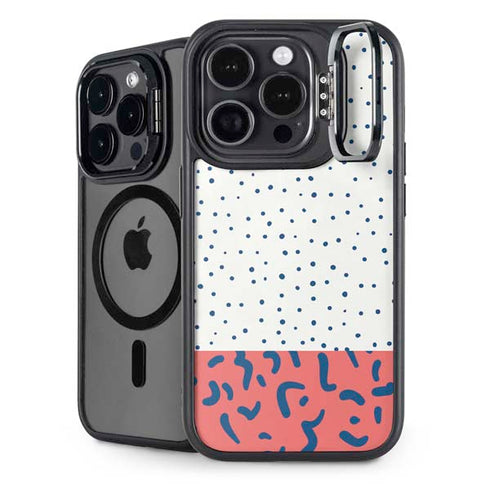 Polka Dot Split iPhone 15 Pro Kickstand Case